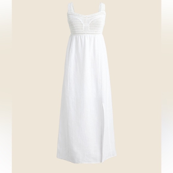 NWT JCrew crochet- top midi Dress sz L - Picture 4 of 10